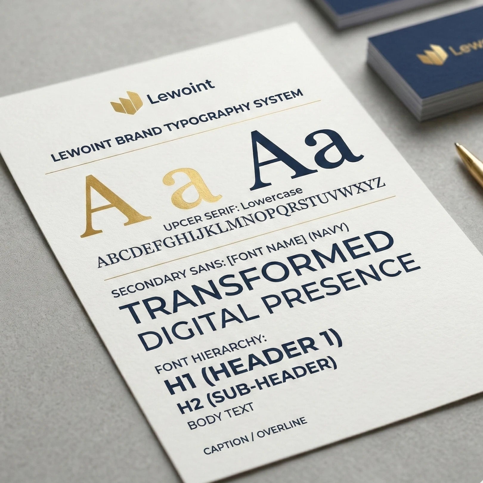 Visual Identity System (Colors & Fonts)