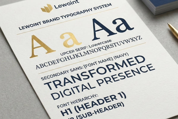 Visual Identity System (Colors & Fonts)